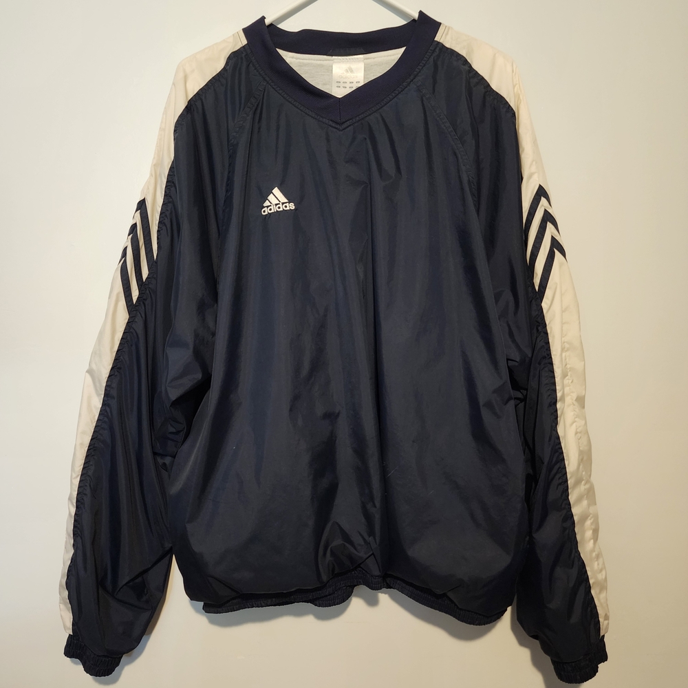 Rare 2002 Adidas Archival Training Pullover – Euro Release – Military Stripes